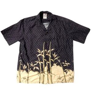 Vintage Hawaiian Togs | Men’s Purple Floral 100% Cotton Hawaiian S/S Shirt Sz XL